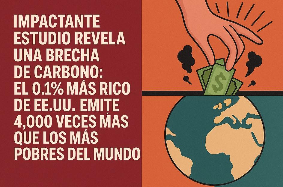 Impactante Estudio Revela una Brecha de Carbono: El 0.1% Más Rico de EE.UU. Emite 4,000 Veces Más que los Más Pobres del Mundo