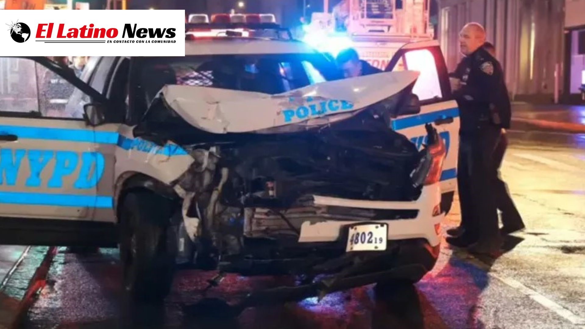Accidente en Cadena en TriBeCa: Choque de Patrulla de la NYPD Envía Autobús Contra Hotel Histórico
